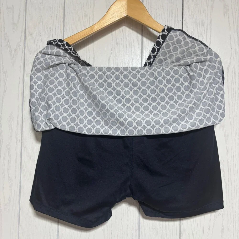 Classic Dark Navy w/White Patterned Lightweight Skort - Picture 5 of 9
